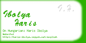 ibolya haris business card